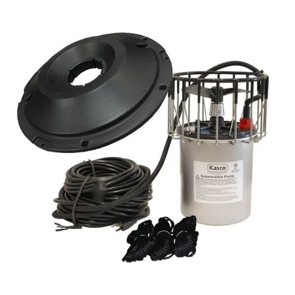 ProLake High Efficiency Surface Aerator 2400AF 1/2 HP 4 Solar Panels with Grid Blender Option