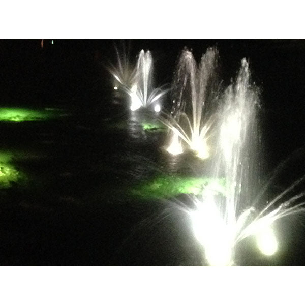 Outdoor Water Solutions 1/2 HP Floating Fountain Eco Line with LED Lights