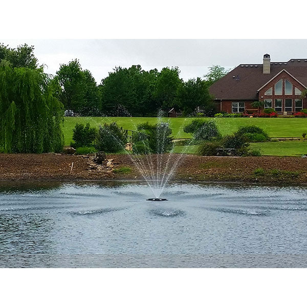 Outdoor Water Solutions 1/2 HP Floating Fountain Eco Line with LED Lights