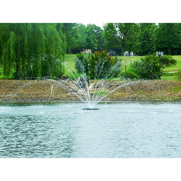 Outdoor Water Solutions 1/2 HP Floating Fountain Eco Line with LED Lights