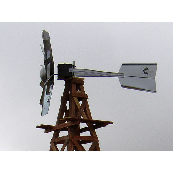 Outdoor Water Solutions 16′ Ornamental Wood Windmill 4-Legged