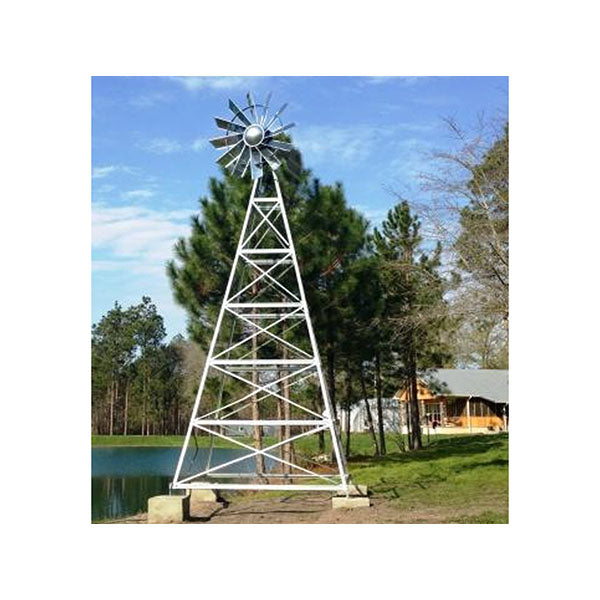 Outdoor Water Solutions 24' Galvanized Ornamental 4-Legged Tower
