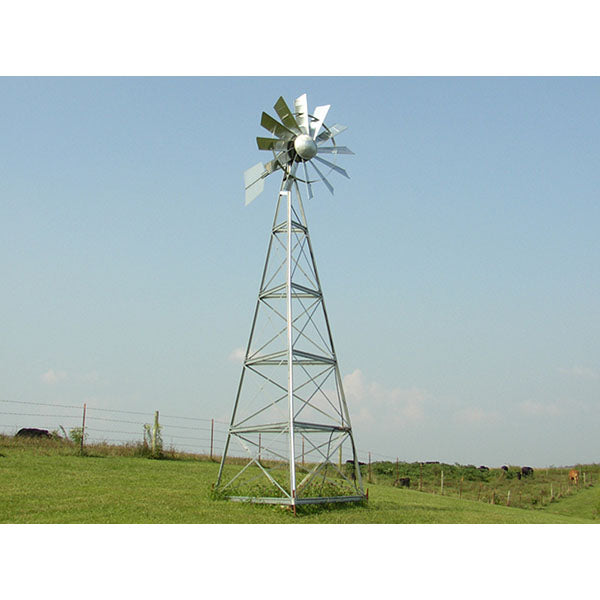 Outdoor Water Solutions 12' Galvanized Ornamental 3-legged tower