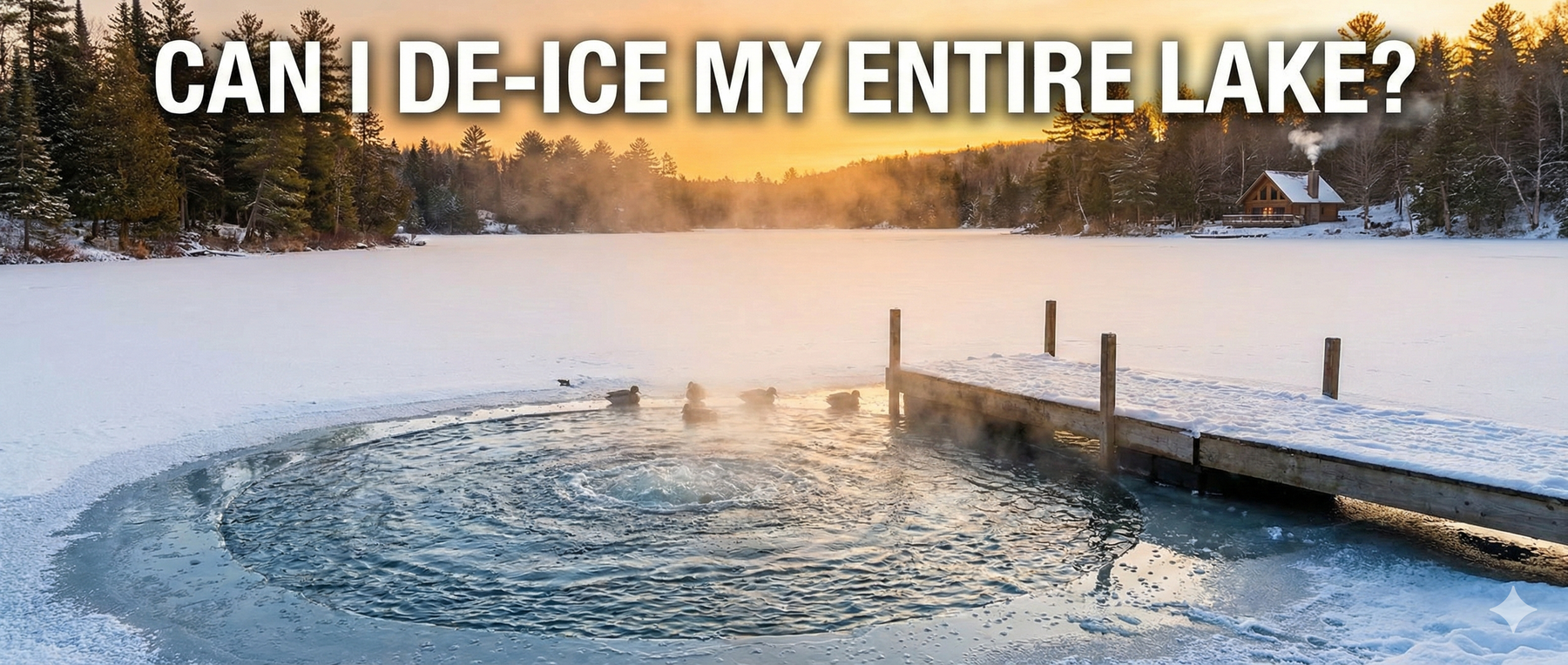 🛑 Can You Actually De-Ice an Entire Lake? The Truth About Winter Pond Maintenance 🚨
