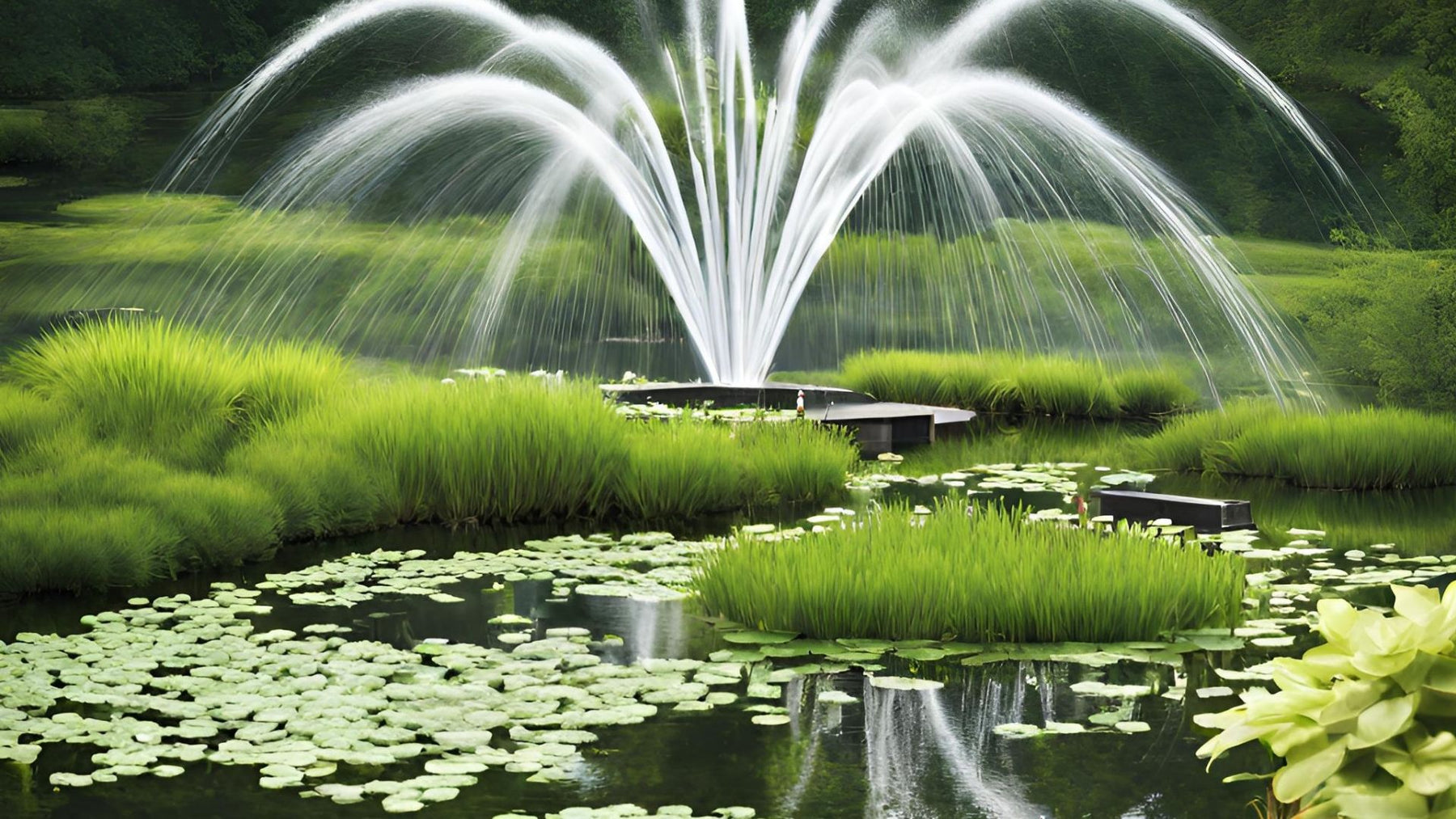 Pond Water Fountains outdoor garden aeration