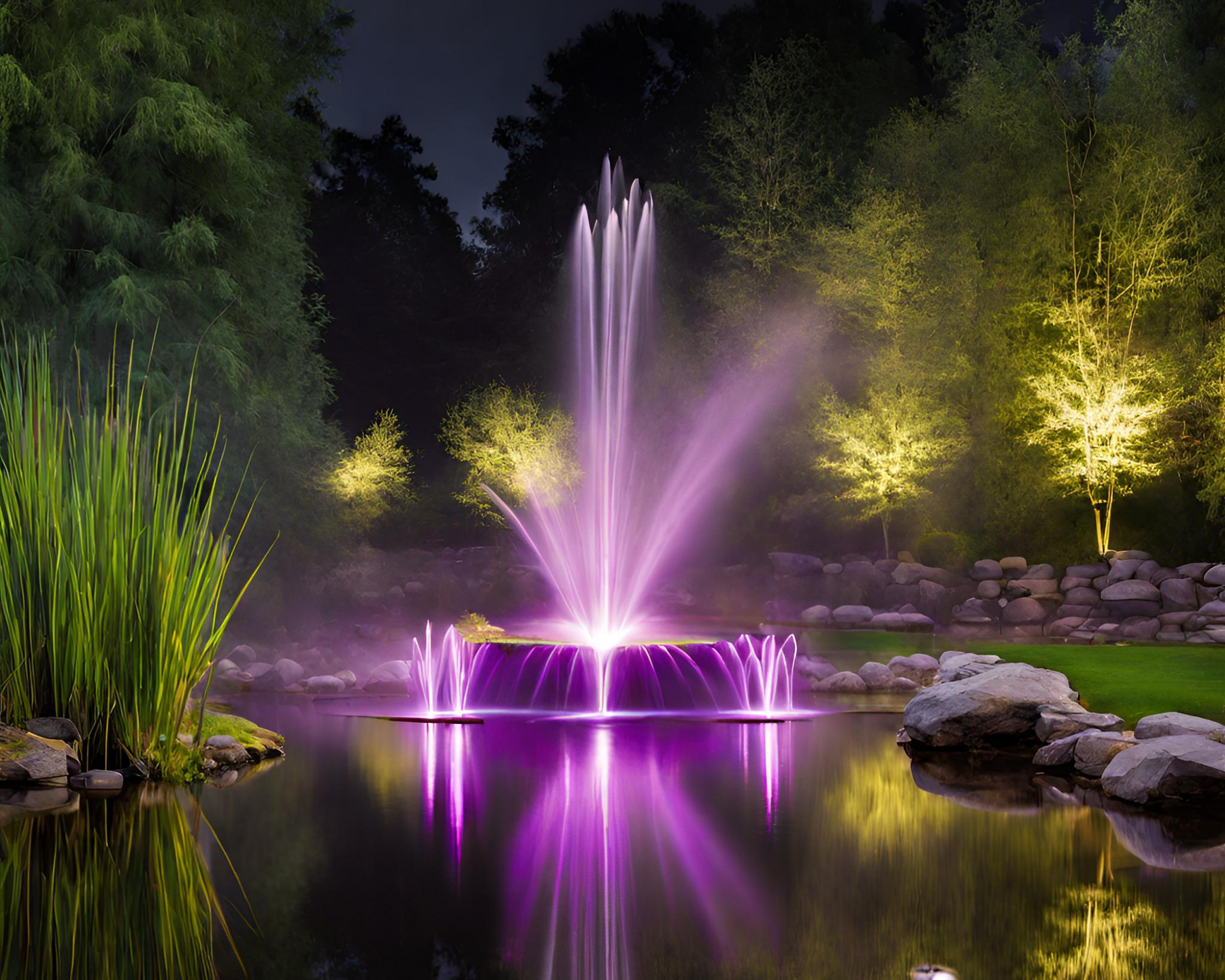 fountain lighting aerator