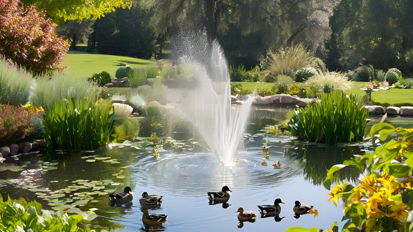 duck pond foumtain