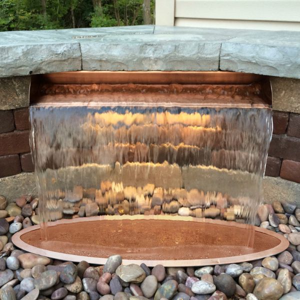 Atlantic Oase 12" Copper Finish Spillway