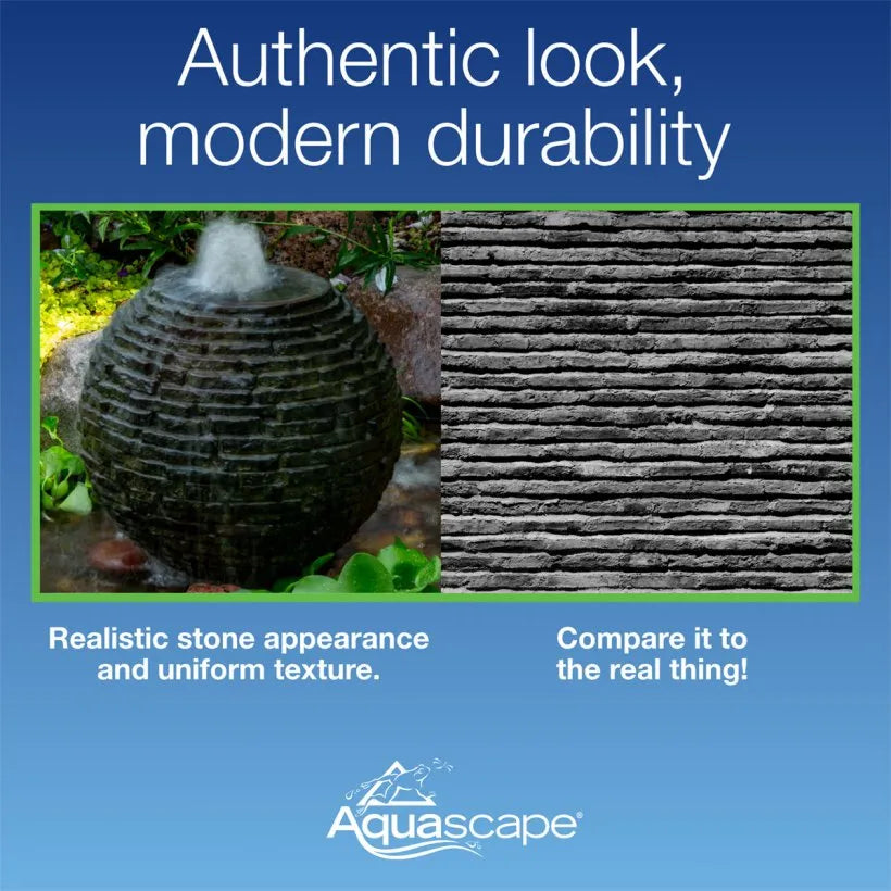 Aquascape STACKED SLATE SPHERE - 6' DIA (1.8 M)