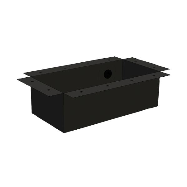 24" Copper Finish Spillway Project Bundle Black Flex Liner