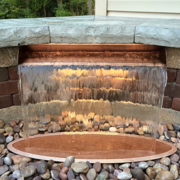 Atlantic Oase 24" Copper Finish Spillway