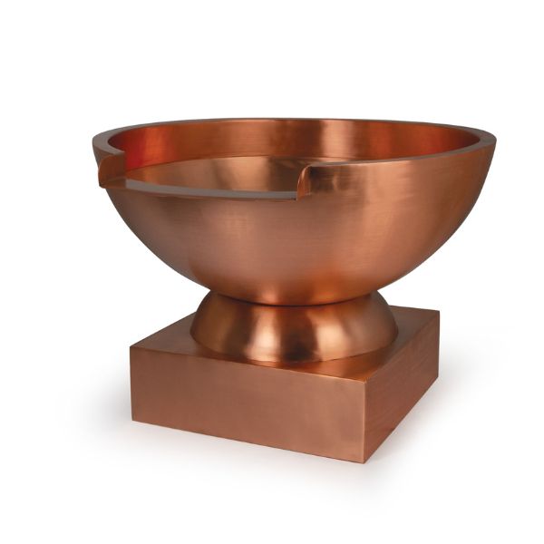 Atlantic Oase 26" Round Copper Bowl With 12" Spillway