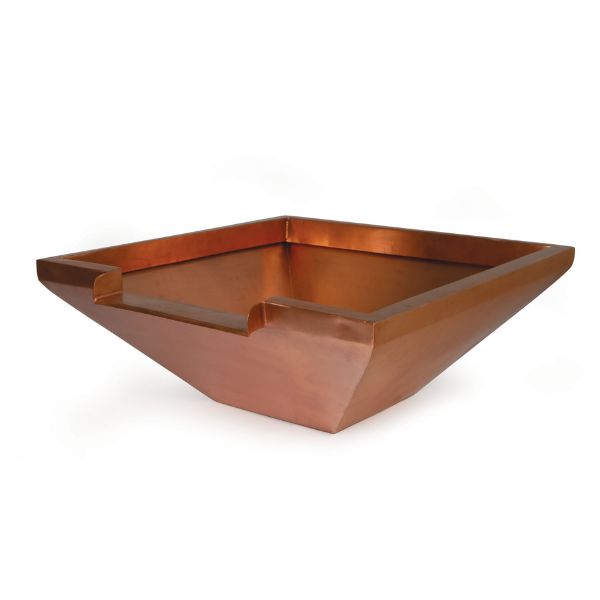 Atlantic Oase 26" Square Copper Bowl With 12" Spillway