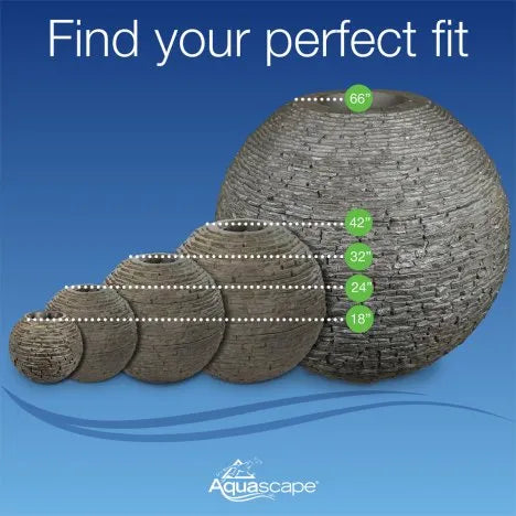 Aquascape STACKED SLATE SPHERE - 6' DIA (1.8 M)