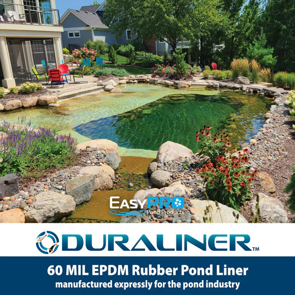 EasyPro DuraLiner™ – 60mil EPDM Rubber Pond Liner – Priced Per Sq. Foot – Custom Cut Liner