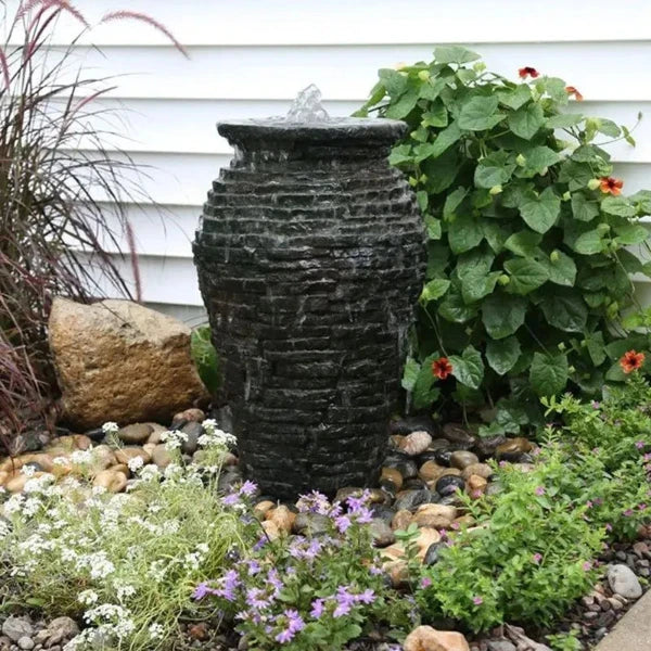 Aquascape Stacked Slate Urn Fountain Kit 24″ H (61 cm)