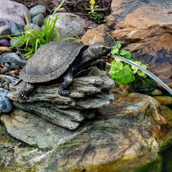 Aquascape Turtle on Log Spitter