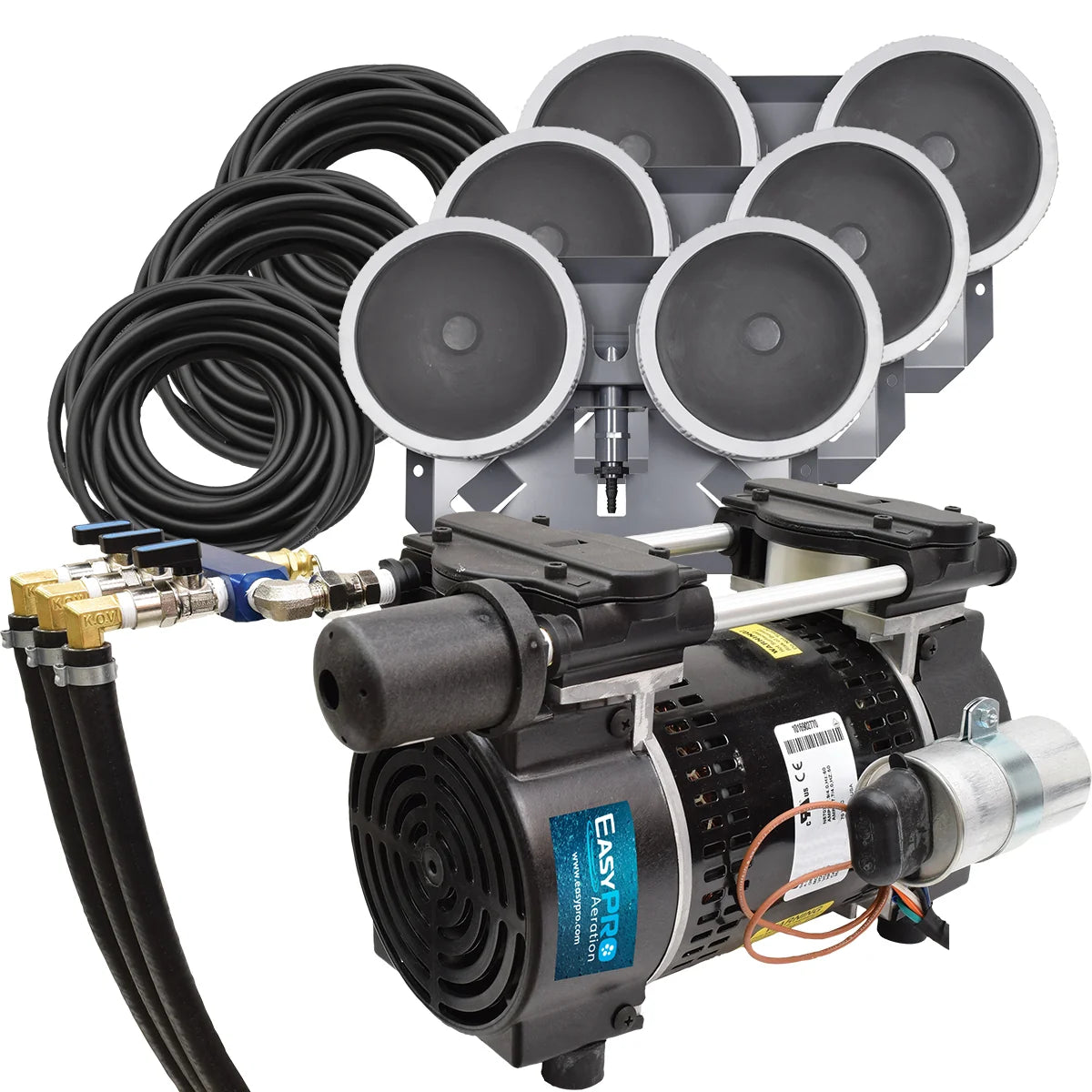EasyPro Pond Aeration System 3/4 HP Kit with Quick Sink Tubing