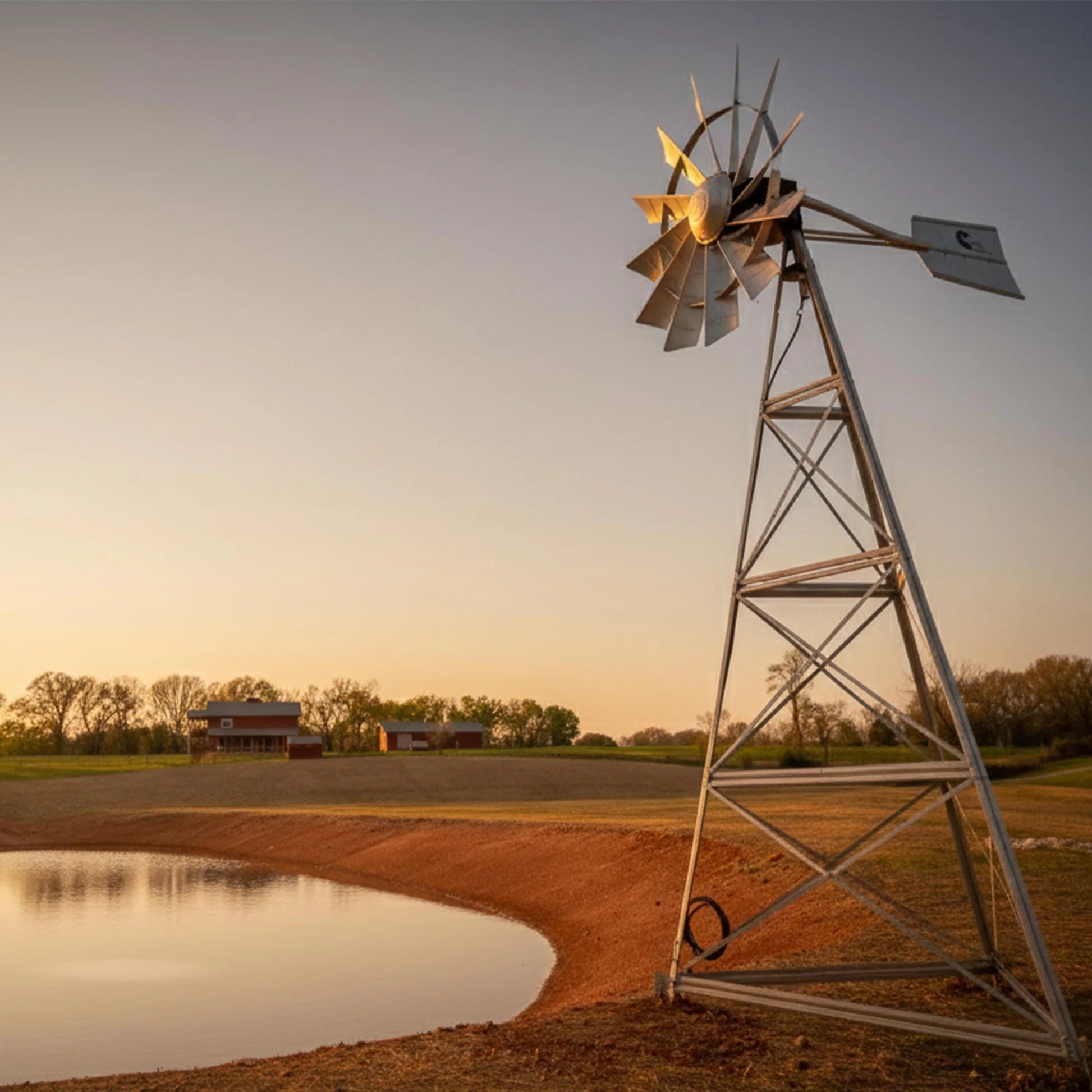 Outdoor Water Solutions Aeration Windmill Head Complete Replacement + Compressor