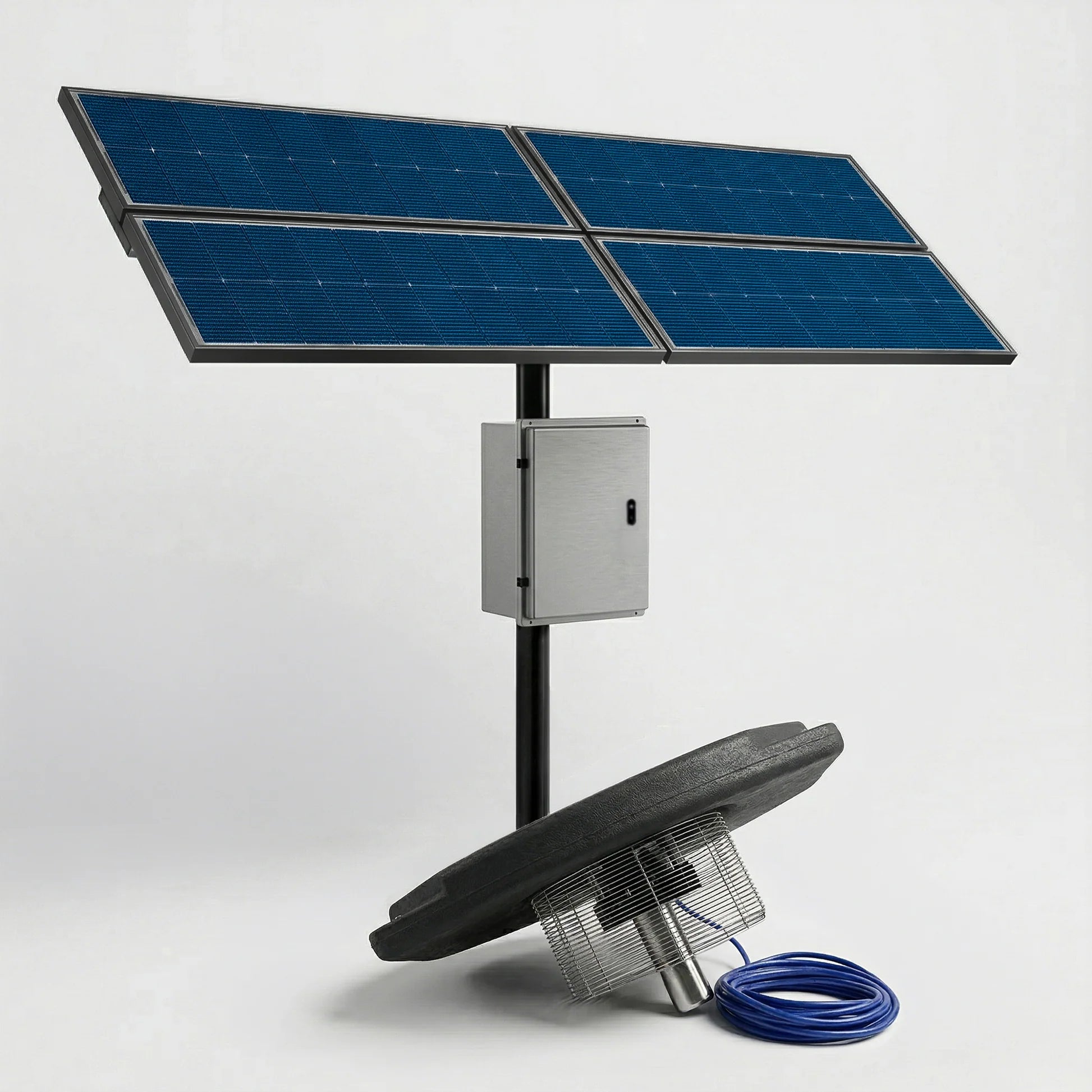 Outdoor Water Solutions Aerify 1 HP Solar Pond Aerator Floating Fountain