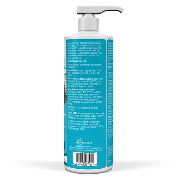 Aquascape Cold Water Beneficial Bacteria 16 OZ