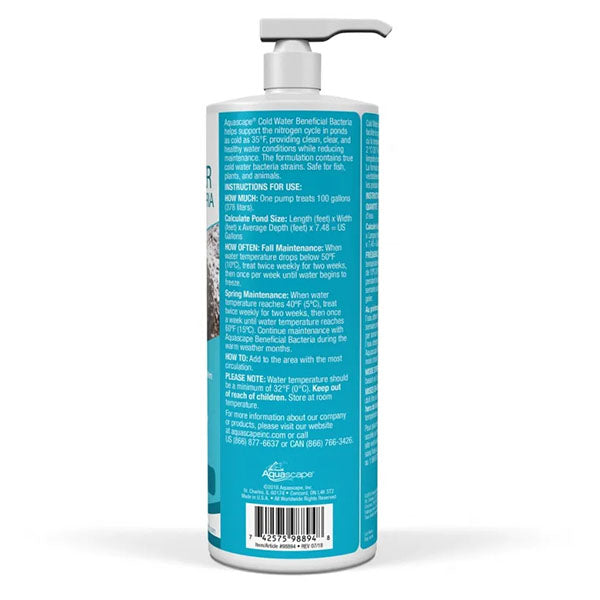 Aquascape Cold Water Beneficial Bacteria 32 OZ