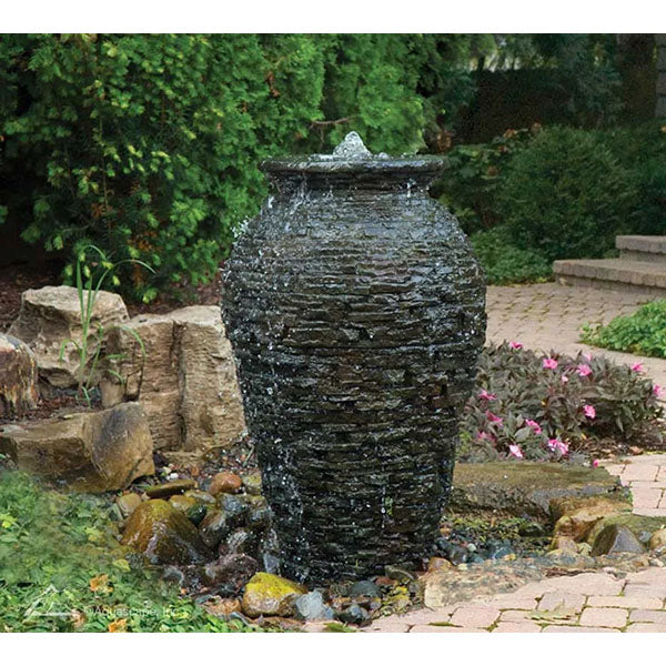 Aquascape Large Stacked Slate Urn 55"