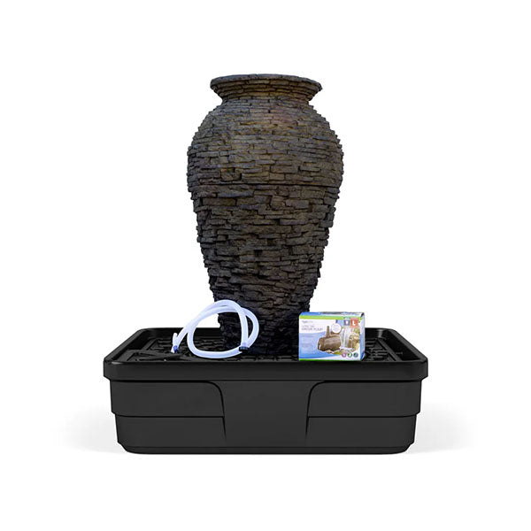 Aquascape Medium Stacked Slate Urn Fountain Kit 114 cm