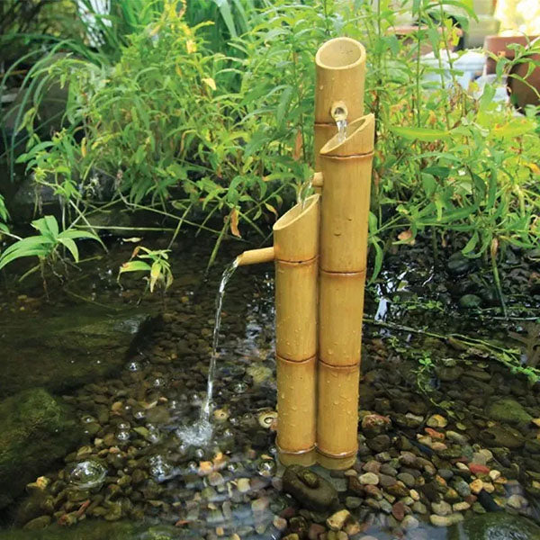 Aquascape Pouring 3-Tier Bamboo Fountain