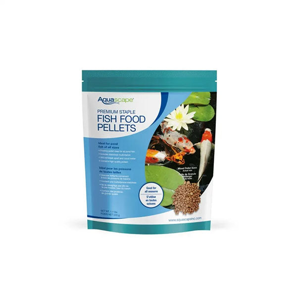 Aquascape Premium Staple Fish Food Mixed Pellets 2.2 LB