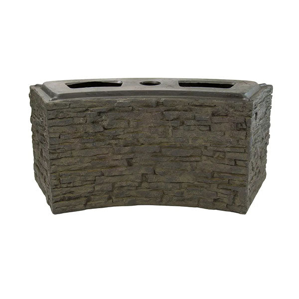 Aquascape Stacked Slate Wall Base Curved 13″ H