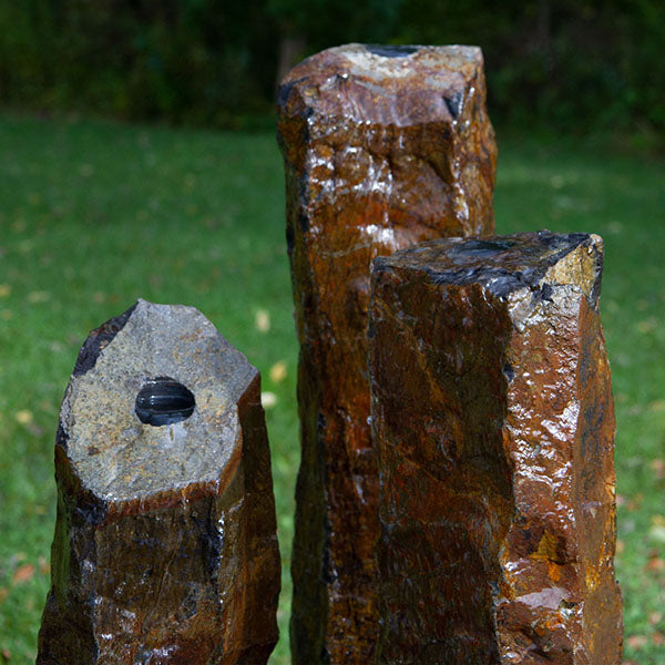 Atlantic Oase 3 Piece Natural Basalt Columns 24 30 36