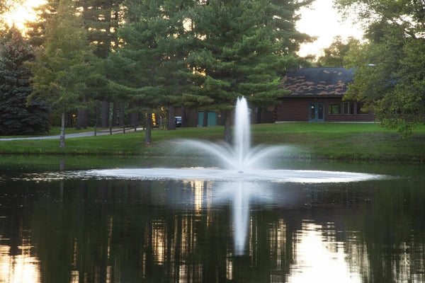 Scott Aerator Baystone Fountain For Small Residential Ponds