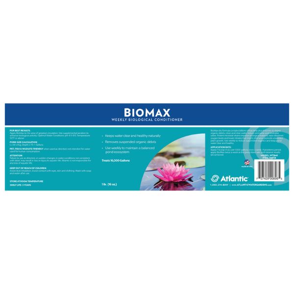 Atlantic Oase BioMax - Weekly Biological Conditioner 1 LB