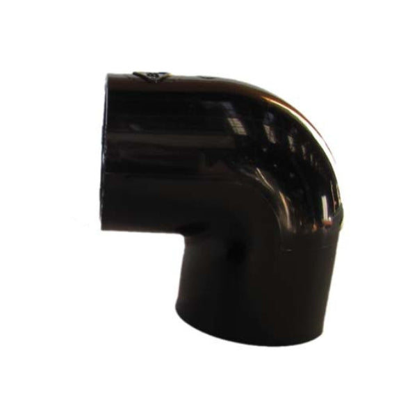 Black PVC Fitting 90 Degree Elbow 1 1/2"