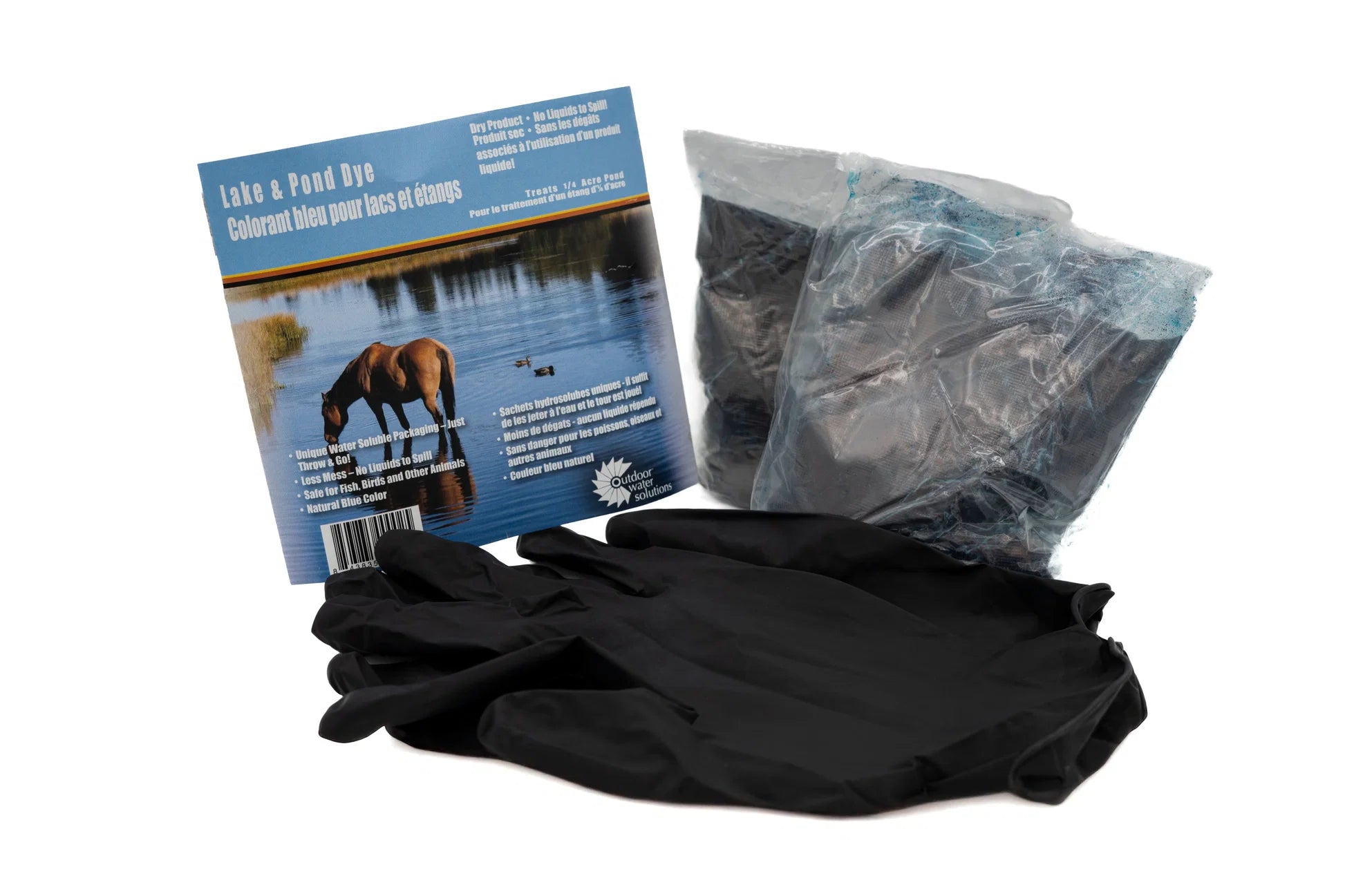 Outdoor Water Solutions Dry Packs Blue Pond Dye for Lakes & Ponds Fish Safe