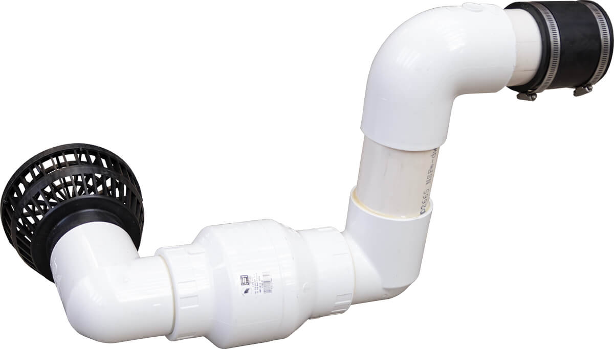 EasyPro 3″ Check Valve and Intake Screen Assembly for Intake Bay