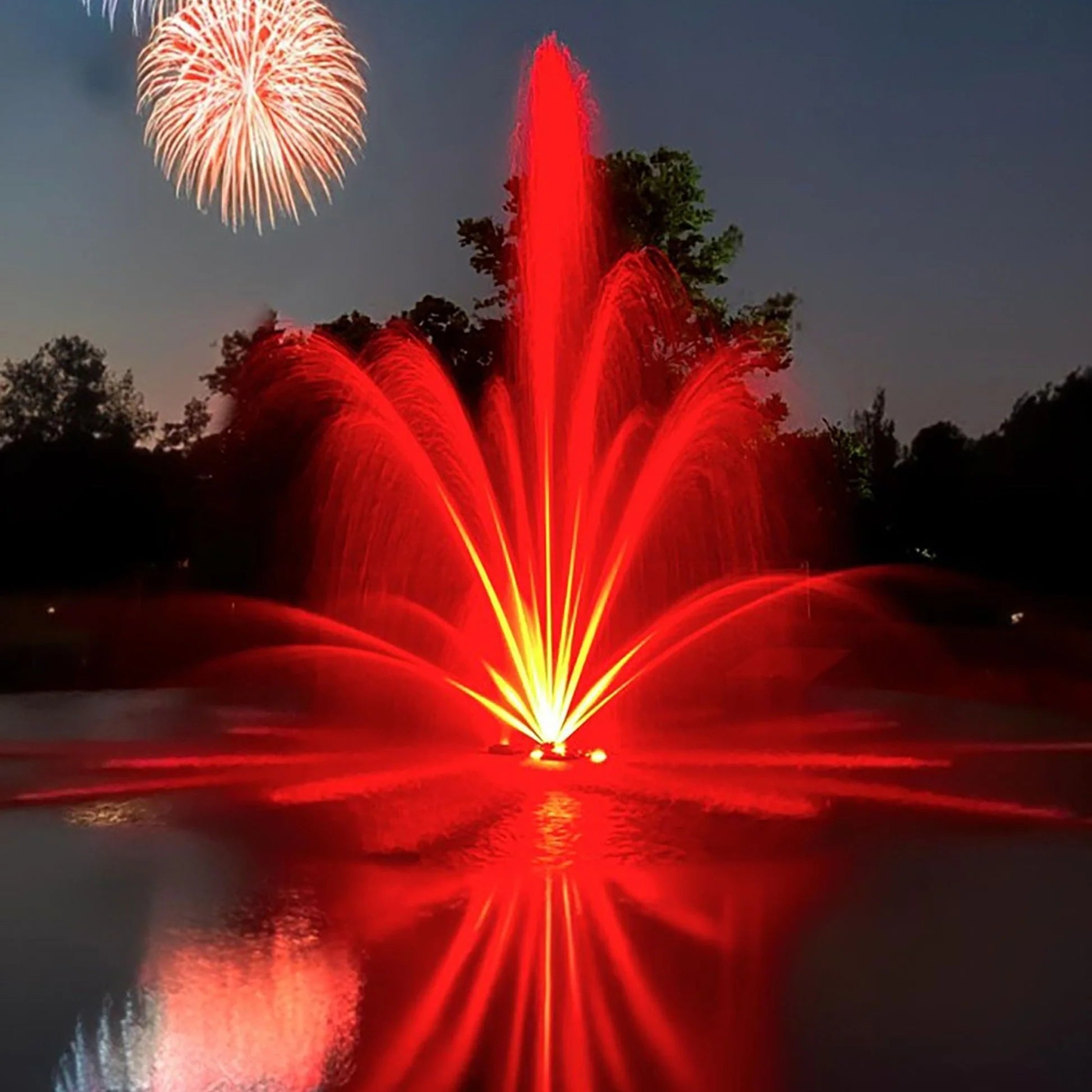 Outdoor Water Solutions 1HP-3HP Commercial Quality Classic - Floating Pond Fountain