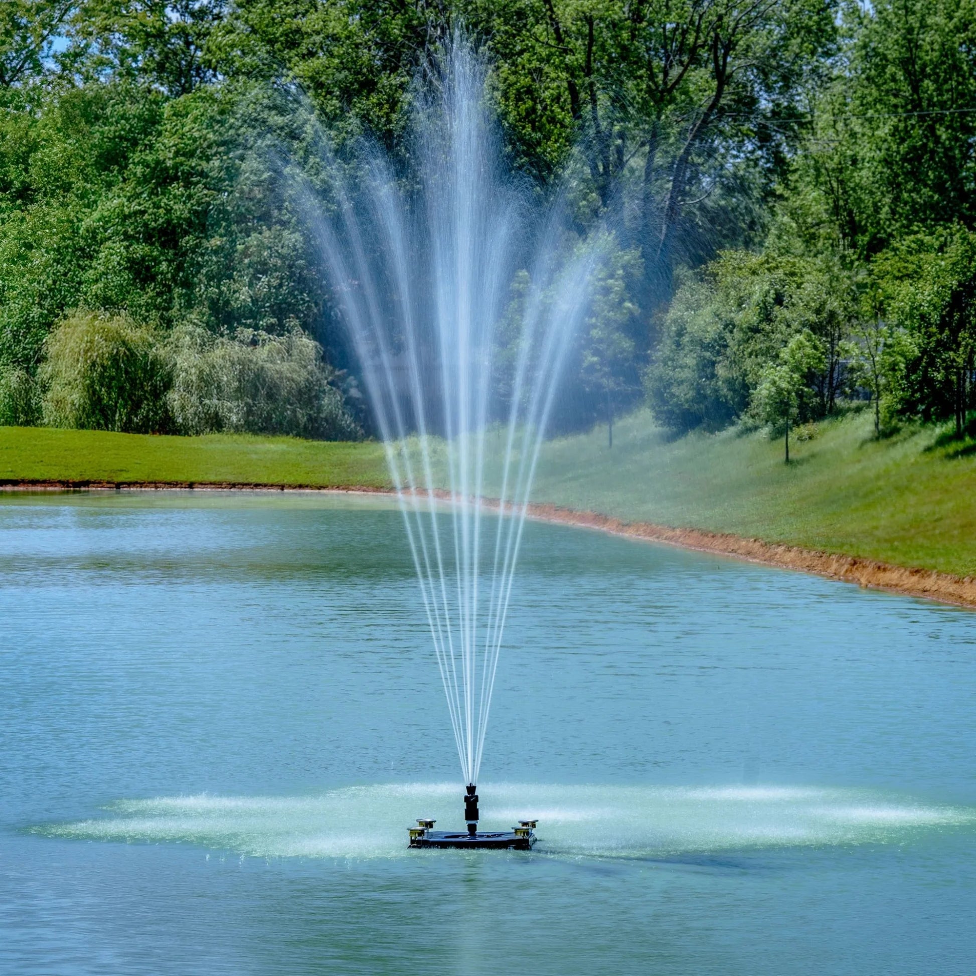 Outdoor Water Solutions 1HP-3HP Commercial Quality Classic - Floating Pond Fountain