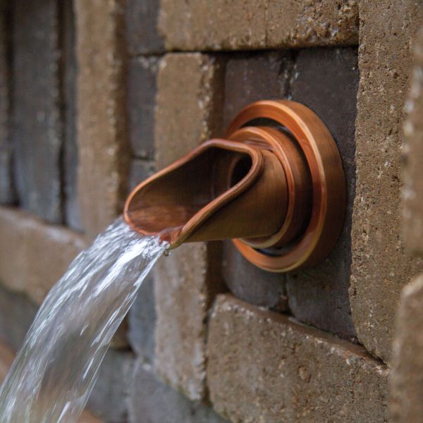 Copper Finish Olivett Wall Spout