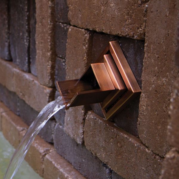 Copper Finish Verona Wall Spout