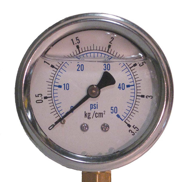 EasyPro 0-50 PSI liquid filled gauge 1/4" npt