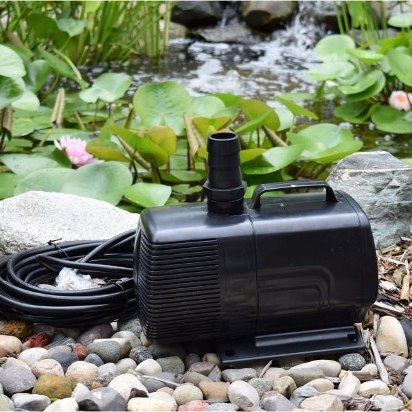 1050 GPH Submersible Mag Drive Pump with Volcano, Waterbell and Double Volcano Nozzles