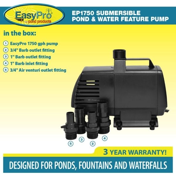 EasyPro 1750 GPH Submersible Mag Drive Pump