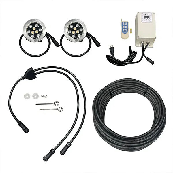 EasyPro 17w RGB Lights 150' power cord Set of 2