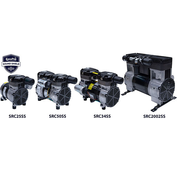EasyPro 2 HP Rocking Piston Compressor SOUND SHIELD