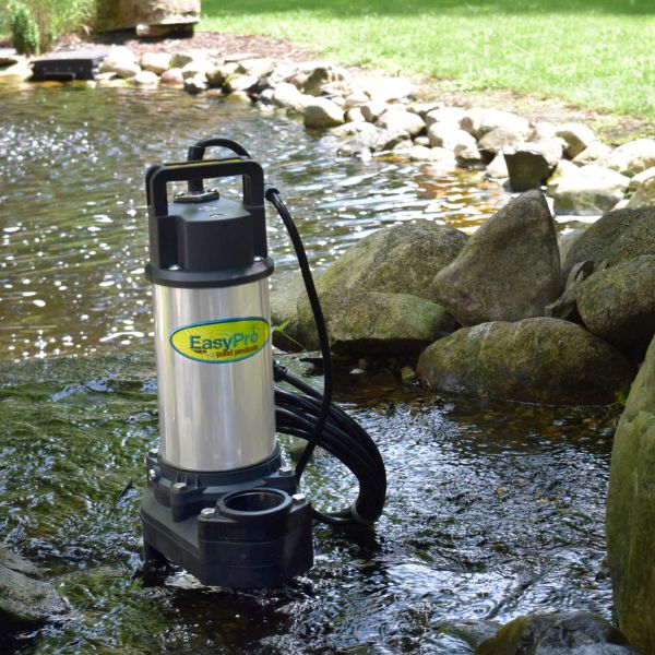 EasyPro 3100gph 115 Volt Stainless Steel Waterfall