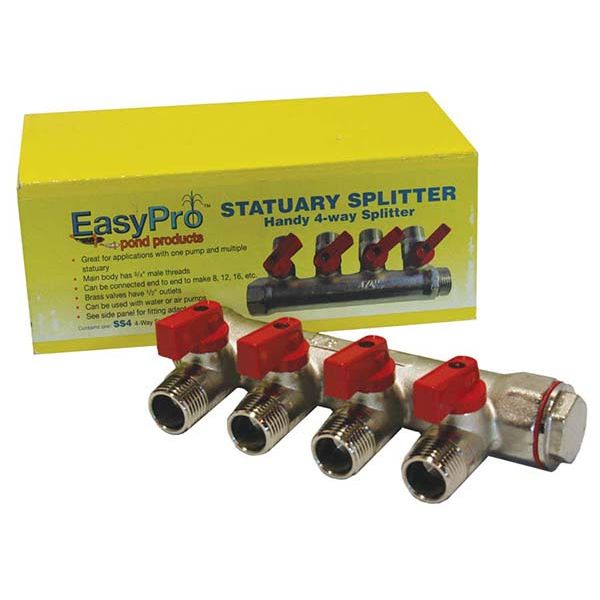 3/4" Statuary splitter 4n way 1/2" mpt outlets