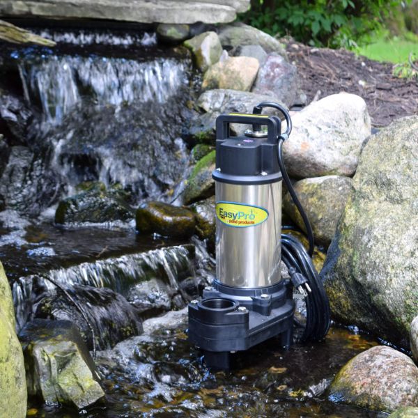 Stream Pump EasyPro 4100 gph 115 Volt Stainless Steel Waterfall and Stream Pump ...