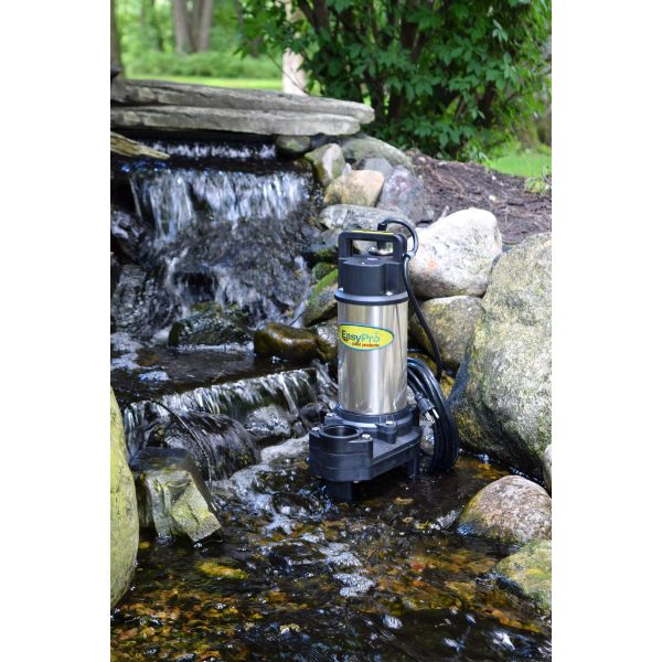 EasyPro 4100gph 230 Volt Stainless Steel Waterfall